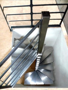escalier helicoidale steel up. 2
